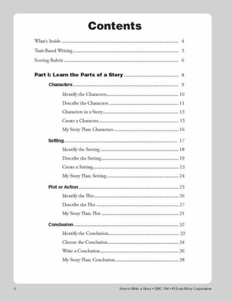 How to Write A Story, Grade 4 - 6 Teacher Resource