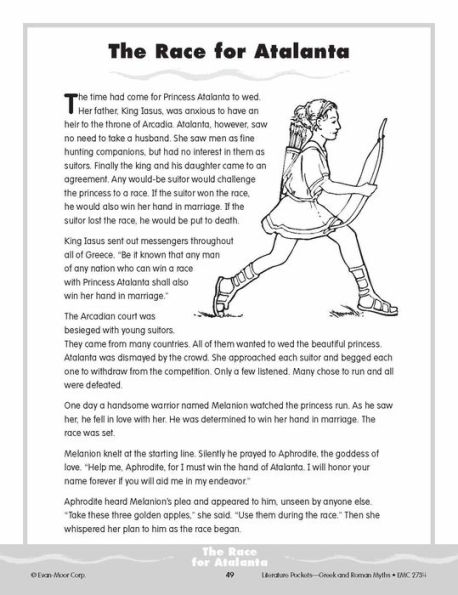 Literature Pockets: Greek & Roman Myths, Grade 4 - 6 Teacher Resource