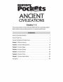 Alternative view 2 of History Pockets: Ancient Civilizations, Grade 1 - 3 Teacher Resource