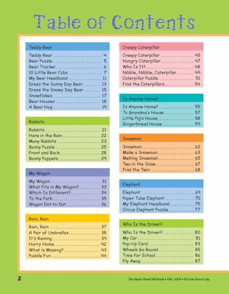 The Never-Bored Kid Book, Age 4 - 5 Workbook