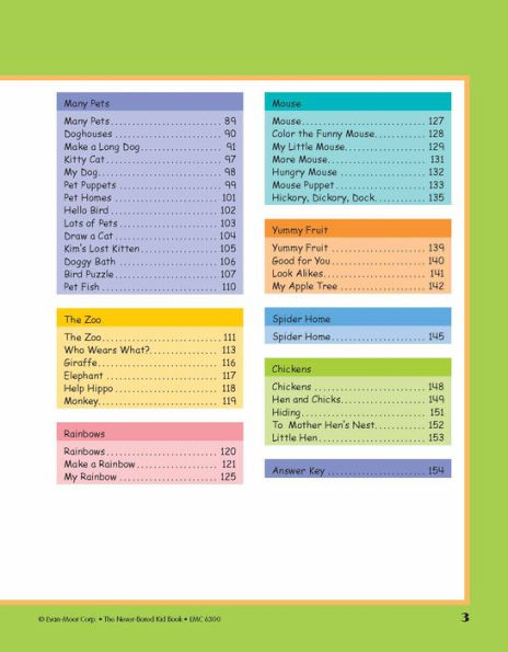 The Never-Bored Kid Book, Age 4 - 5 Workbook