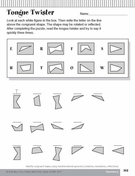 Basic Math Skills, Grade 4 Teacher Resource