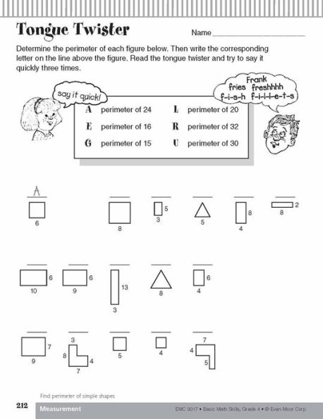 Basic Math Skills, Grade 4 Teacher Resource