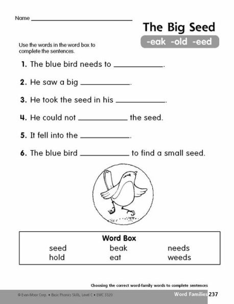 Basic Phonics Skills, Grade 1 - 2 (Level C) Teacher Resource