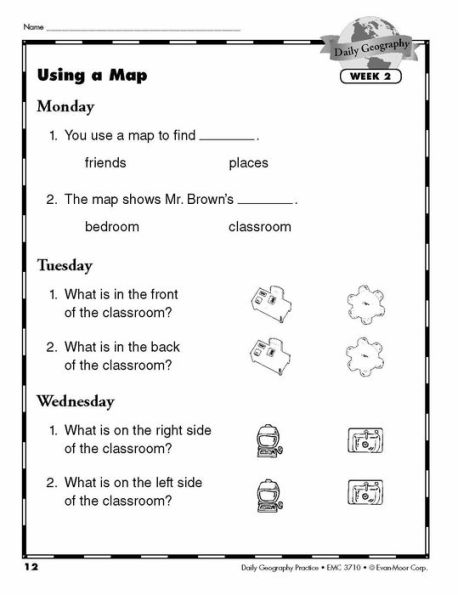 Daily Geography Practice, Grade 1 Teacher Edition