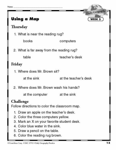 Daily Geography Practice, Grade 1 Teacher Edition