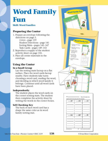 Take It to Your Seat Phonics Centers - Level C, Grades 1-2