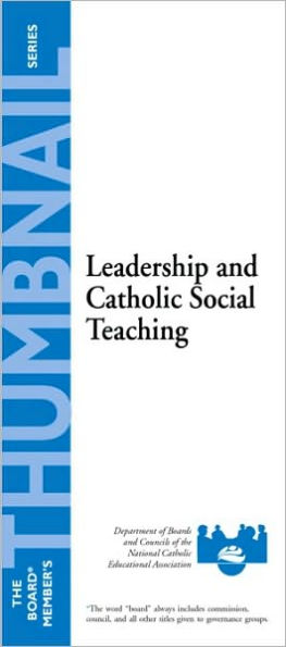 Thumbnail: Leadership and Catholic Social Teaching - 15 Flyer Pack