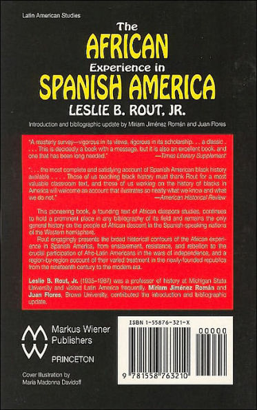 The African Experience in Spanish America / Edition 1