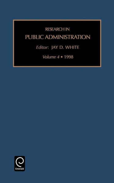 Research in Public Administration / Edition 1