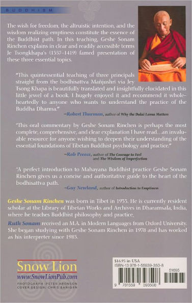 The Three Principal Aspects of the Path: An Oral Teaching