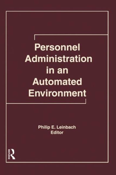 Personnel Administration an Automated Environment