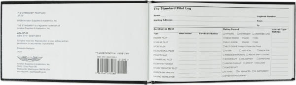 The Standard Pilot Log (Black): ASA-SP-30