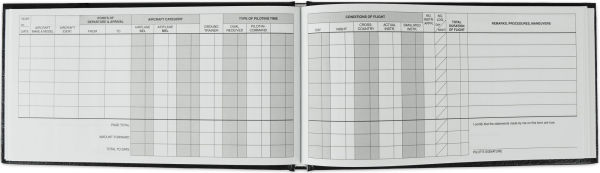 The Standard Pilot Log (Black): ASA-SP-30