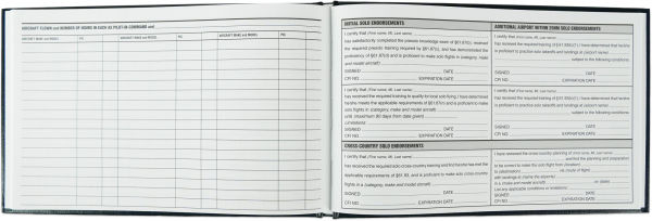 The Standard Pilot Log (Navy Blue): ASA-SP-57