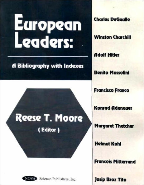 European Leaders: A Bibliography with Indexes