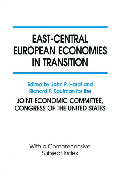 East-Central European Economies in Transition / Edition 1