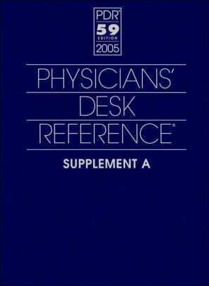 Physicians Desk Reference Supplement A Pdr 2005 By Staff Of