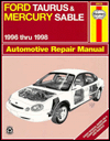 8695 Ford haynes manual mercury sable spanish taurus #5