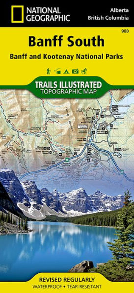 Banff South Map [Banff and Kootenay National Parks]