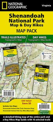 Shenandoah Day Hikes and National Park Map [Map Pack Bundle]