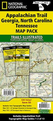 Appalachian Trail: Georgia, North Carolina, Tennessee [Map Pack Bundle]