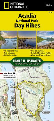 Acadia National Park Day Hikes Map