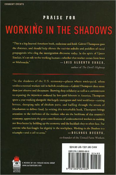 Working in the Shadows: A Year of Doing the Jobs (Most) Americans Won't Do / Edition 1