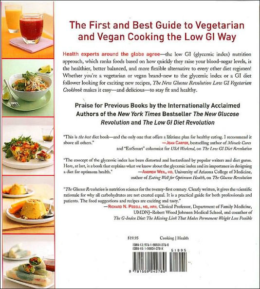 The New Glucose Revolution Low GI Vegetarian Cookbook: 80 Delicious Vegetarian and Vegan Recipes Made Easy with the Glycemic Index