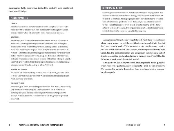 Prepper's Long-Term Survival: Countdown to Preparedness: The Prepper's 52-Week Course to Total Disaster Readiness