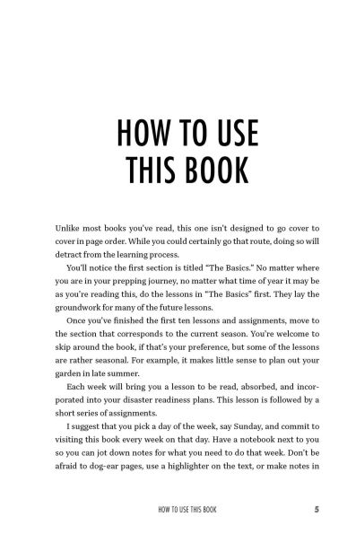 Prepper's Long-Term Survival: Countdown to Preparedness: The Prepper's 52-Week Course to Total Disaster Readiness