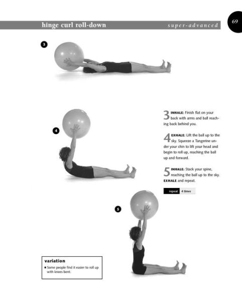 Ellie Herman's Pilates Workbook on the Ball: Illustrated Step-by-Step Guide