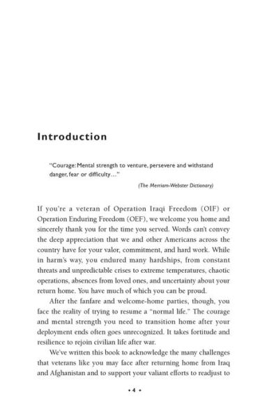 Courage After Fire: Coping Strategies for Troops Returning from Iraq and Afghanistan and Their Families