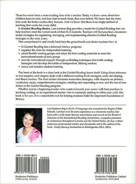 Guided Reading Basics: Organizing, Managing, and Implementing a Balanced Literacy Program in K-3 / Edition 1
