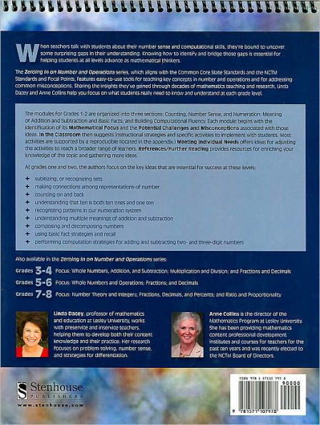 Zeroing In on Number and Operations, Grades 1-2: Key Ideas and Common Misconceptions