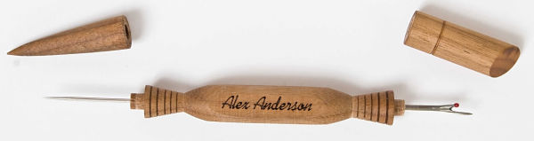 Alex Anderson's 4-in-1 Essential Sewing Tool: Includes Seam Ripper, Stiletto, Presser, Turner