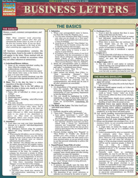 Business Letters