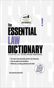 Title: The Essential Law Dictionary, Author: Amy Blackwell