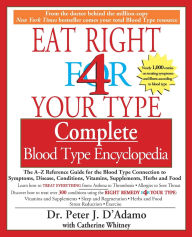 Title: Eat Right 4 Your Type Complete Blood Type Encyclopedia: The A-Z Reference Guide for the Blood Type Connection to Sympoms, Disease, Conditions, Vitamins, Supplements, Herbs and Food, Author: Peter J. D'Adamo