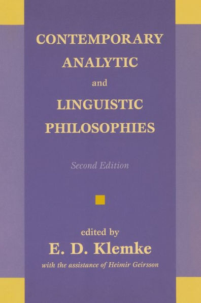 Contemporary Analytic and Linguistic Philosophies