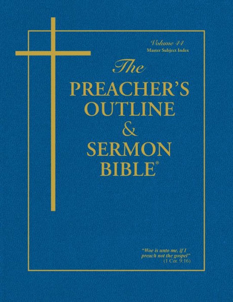 The Preacher's Outline & Sermon Bible: Master Subject Index