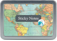 Title: Vintage Map Sticky Notes