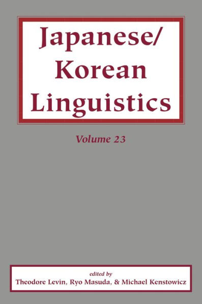 Japanese/Korean Linguistics