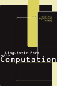 Title: Linguistic Form and Its Computation, Author: Christian Rohrer