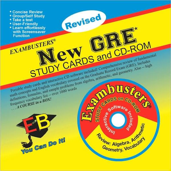 New GRE: Exambusters Study Cards & CD-ROM