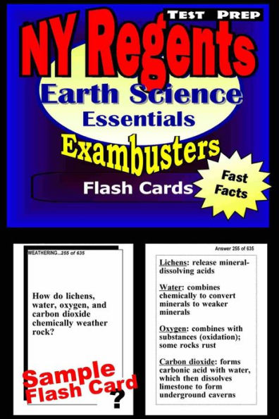 NY Regents Earth Science Test Prep Review--Exambusters Flashcards: New York Regents Exam Study Guide