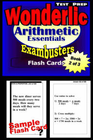 Title: Wonderlic Test Prep Arithmetic Review--Exambusters Flash Cards--Workbook 2 of 3: Wonderlic Exam Study Guide, Author: Wonderlic Exambusters