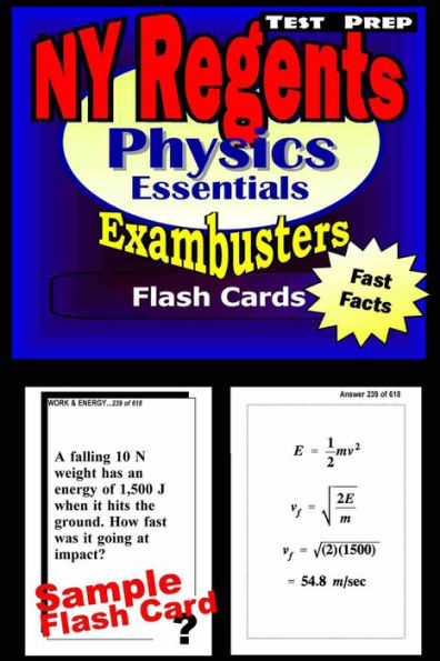 NY Regents Physics Test Prep Review--Exambusters Flashcards: New York Regents Exam Study Guide