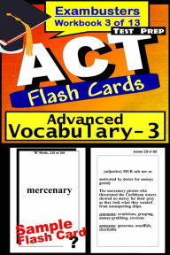 Title: ACT Test Prep Advanced Vocabulary Review--Exambusters Flash Cards--Workbook 3 of 13: ACT Exam Study Guide, Author: ACT Exambusters