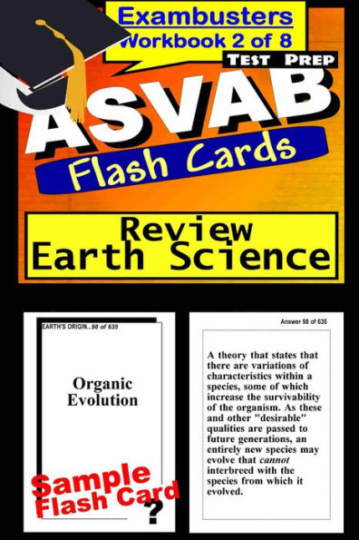 ASVAB Test Prep Earth Science Review--Exambusters Flash Cards--Workbook 2 of 8: ASVAB Exam Study Guide